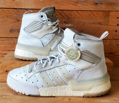 Adidas Rivalry RM Mid Leather Trainers UK8/US8.5/EU42 G27978 Triple White