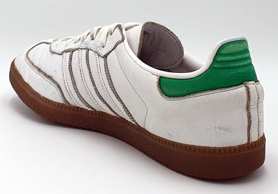 Adidas Samba Classic Low Leather Trainers D96783 White/Green UK10/US10.5/EU44.5