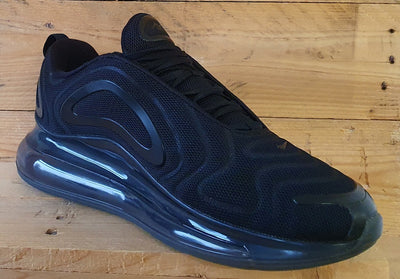 Nike Air Max 720 Low Textile Trainers UK10/US11/EU45 AO2924-007 Triple Black