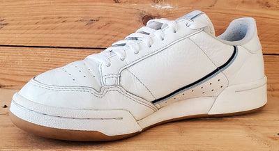 Adidas Continental 80 Low Leather Trainers UK7/US7.5/EU40.5 EG3875 White/Gum