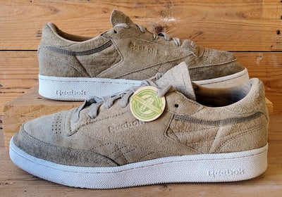 Reebok Club C 85 Low Suede Trainers UK10/US11/EU44.5 BD1897 Oatmeal Driftwood
