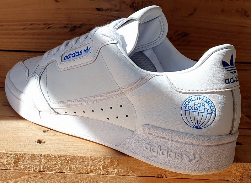 Adidas Continental 80 WFFQ Low Leather Trainers UK7.5/US8/EU41 FV3743 White/Blue
