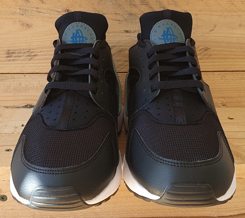 Nike Air Huarache Low Leather Trainers UK10/US11/EU45 DR0154-001 Black/Cool Grey