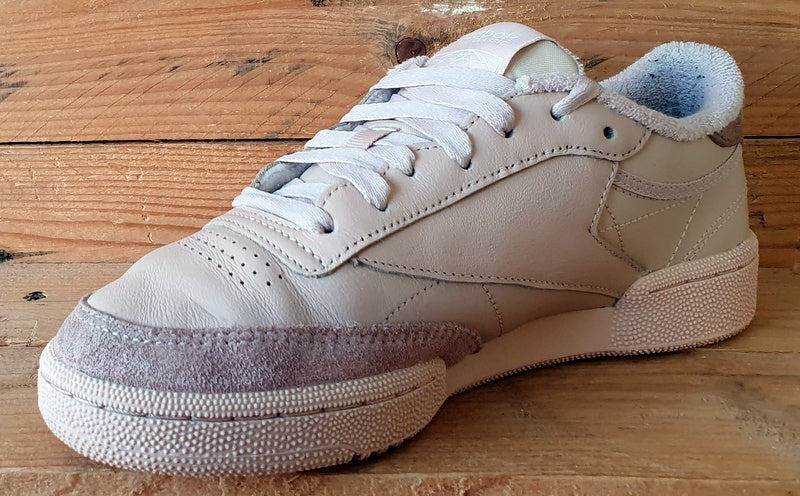 Reebok Club C 85 Low Leather Trainers UK5.5/US8/EU38.5  HQ7100 Soft Ecru