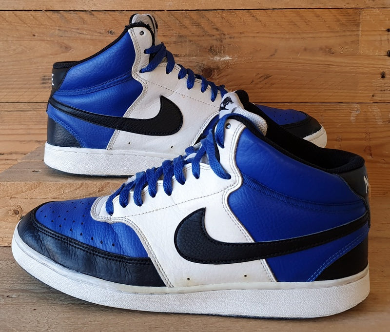 Nike Court Vision Mid Leather Trainers UK8/US9/EU42.5 DM1186-400 Game Royal