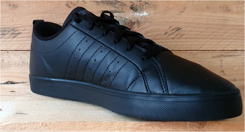 Adidas VS Pace Low Leather Trainers UK9.5/US10/EU44 B44869 Triple Black