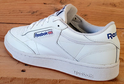 Reebok Classic Club C Low Leather Trainers UK8/US9/EU42 AR0459 White/Blue