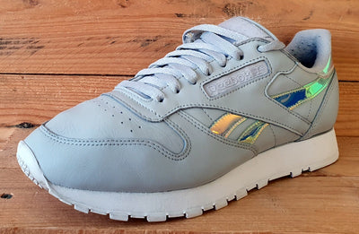 Reebok Classic Low Leather Trainers UK7/US8/EU40.5 BS5121 Grey/Chrome