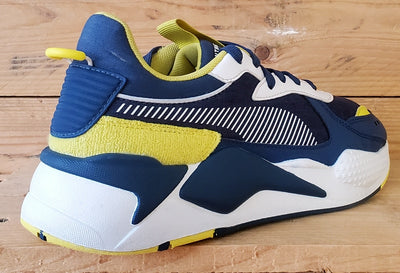 Puma RS-X Low Textile Trainers UK6/US7C/EU39 371626-02 Navy/White/Yellow
