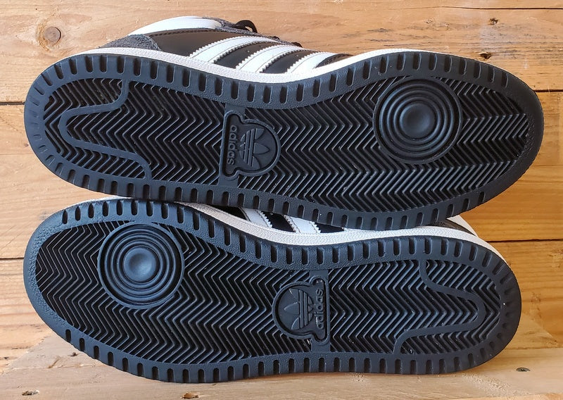Adidas Top Ten Mid Leather Trainers UK8.5/US9/EU42.5 GX0742 Black/White