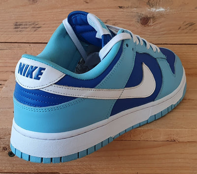 Nike Dunk Retro Low Leather Trainers UK11/US12/EU46 DM0121-400 Argon Blue/White