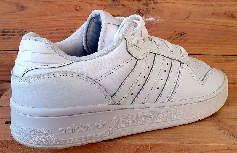 Adidas Rivalry Low Leather Trainers UK11/US11.5/EU46 EF8729 Triple White