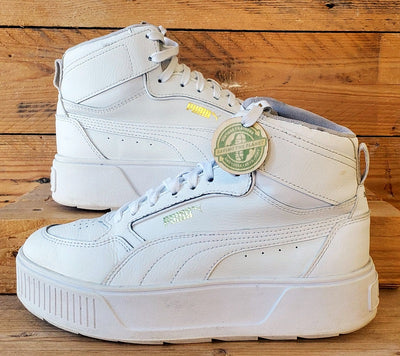 Puma Karmen Rebelle Mid Leather Trainers UK5.5/US8/EU38.5 387213-01 Triple White