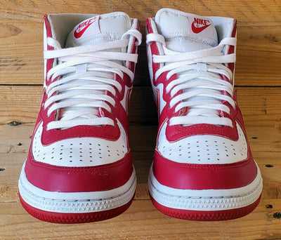 Nike Terminator Mid Leather Trainers UK8/US9/EU42.5 FJ4454-100 White/Red