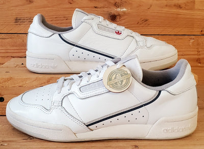 Adidas Continental 80 Low Leather Trainers UK6.5/US7/EU40 EE5342 White/Grey