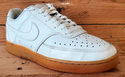 Nike Court Vision Low Leather Trainers UK7/US8/EU41 CD5463-105 White/Gum
