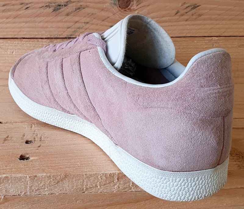 Adidas Originals Gazelle Stich Suede Trainers UK5/US6.5/EU38 BB6708  Pink/White