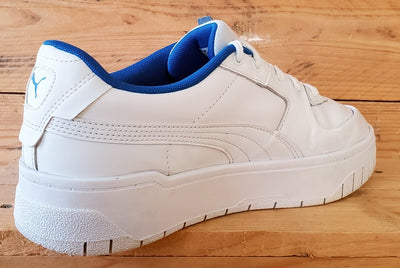 Puma Cali Low Leather Trainers UK7.5/US10/EU41 384008-03 White/Blue