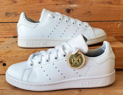 Adidas Stan Smith Low Leather Trainers UK3.5/US4/EU36 S75104 Triple Cloud White