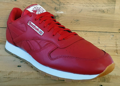 Reebok Classic Low Leather Trainers UK11/US12/EU45.5 059503 Red/White/Gum