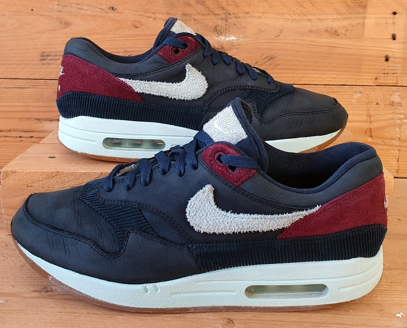 Nike Air Max 1 Crepe Low Suede Trainers UK9/US10/EU44 CD7861-400 Dark Obsidian