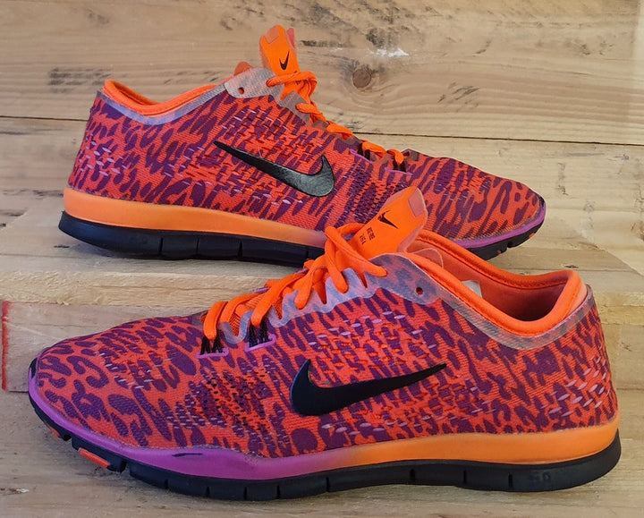 Nike Free 5.0 TR Fit 4 Trainers 647564 500 Orange Purple Black UK5 US7.5 E38.5 VintageTrainers