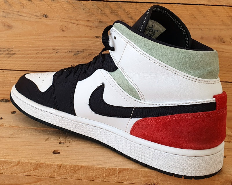 Nike Air Jordan 1 Mid SE Trainers UK10/US11/EU45 852542-100 Red Black Toe