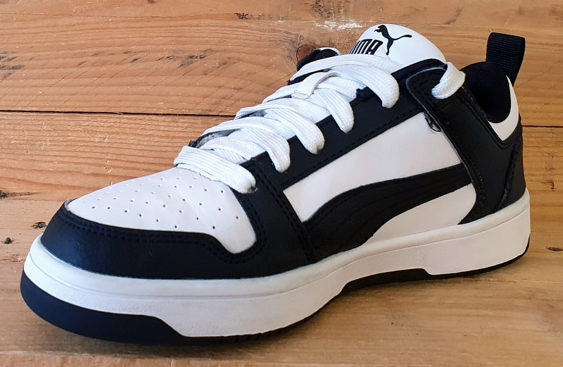 Puma Rebound Layup Low Leather Trainers UK5/US6C/EU38 370490-16 White/Black