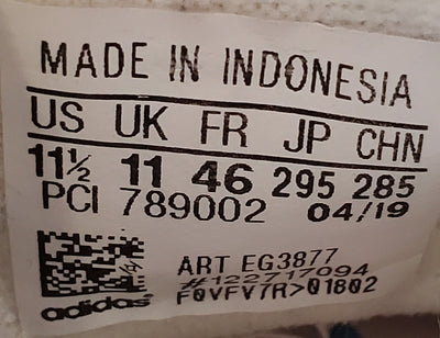 Adidas Continental 80 Low Leather Trainers UK11/US11.5/EU46 EG3877 Off White