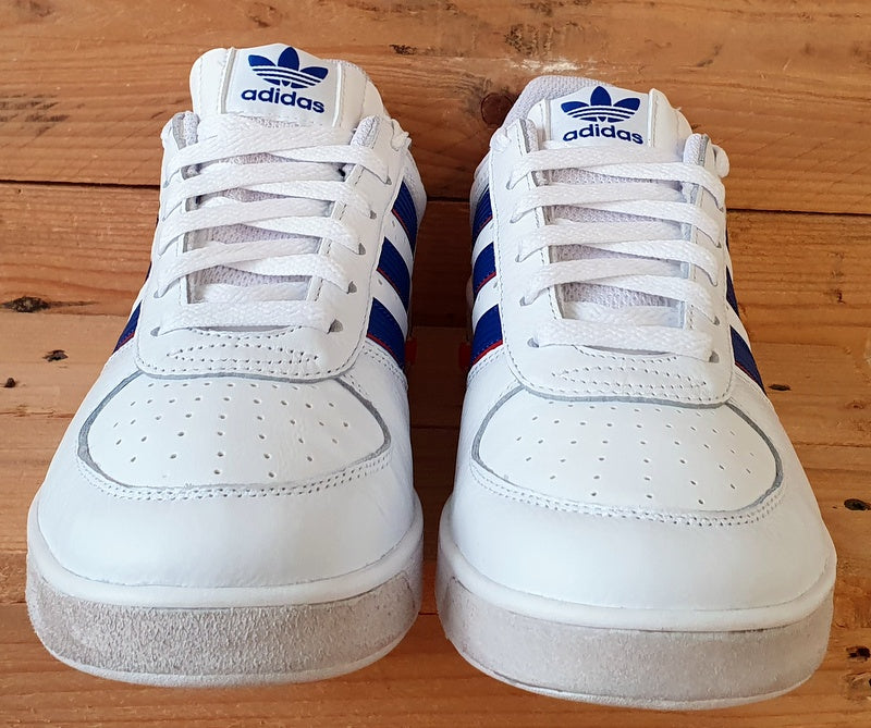 Adidas fashion white and navy trainers