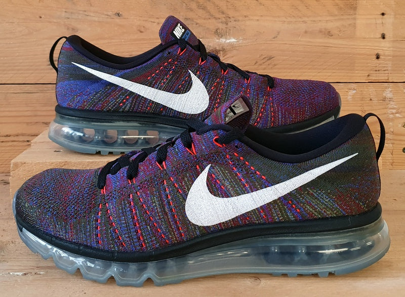 Nike Flyknit Air Max Low Trainers UK10/US11/EU45 620469-016 Purple Multicolour