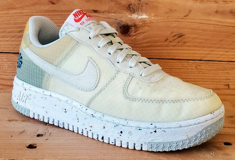 Nike Air Force 1 Crater Textile Trainers UK4/US6.5/EU37.5DO7692-100 Cream/White