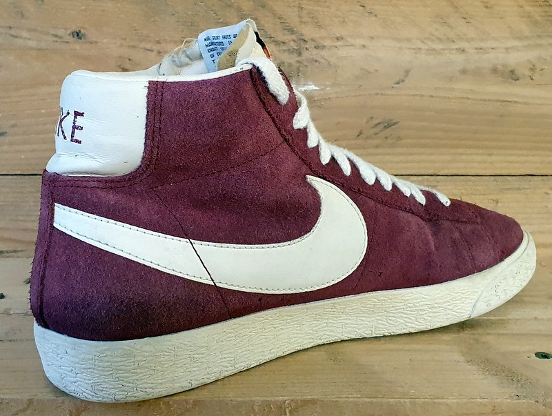 Nike Blazer Mid Premium Vintage Suede Trainers UK7/US8/EU41 538282-600 Red