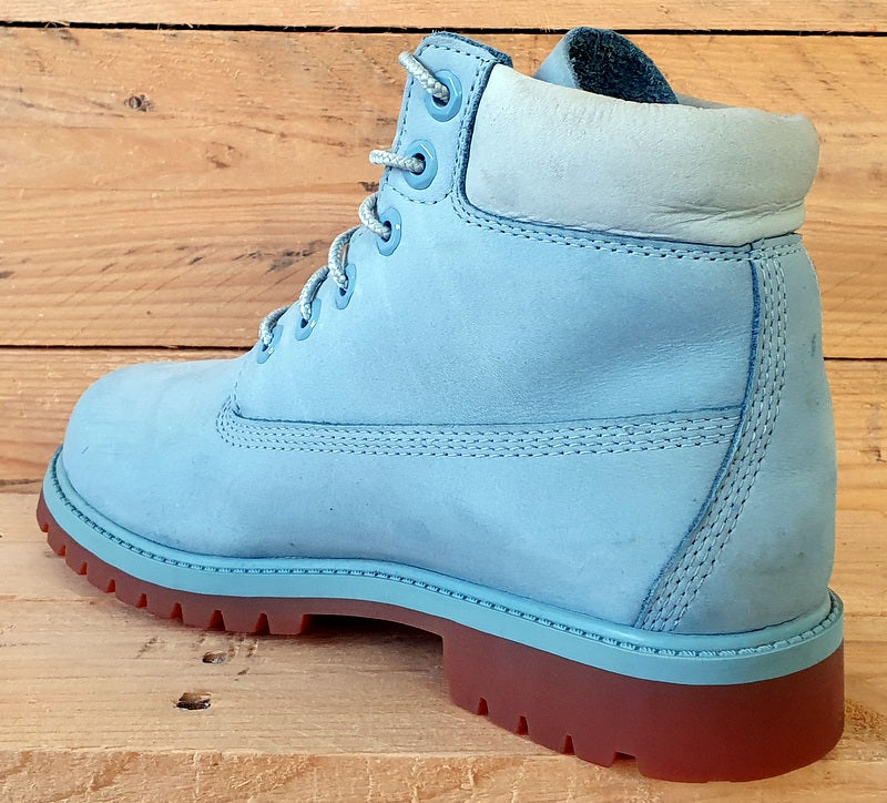 Timberland Premium High Suede Boots UK4/US4.5/EU37 A1KQ4 Stone Blue