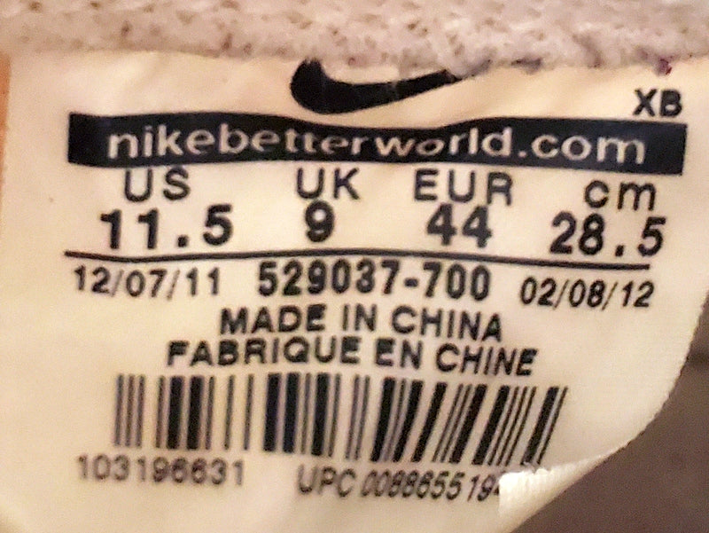 Nike Blazer Liberty Mid Textile Trainers UK9/US11.5/EU44 529037-700 Yellow/White