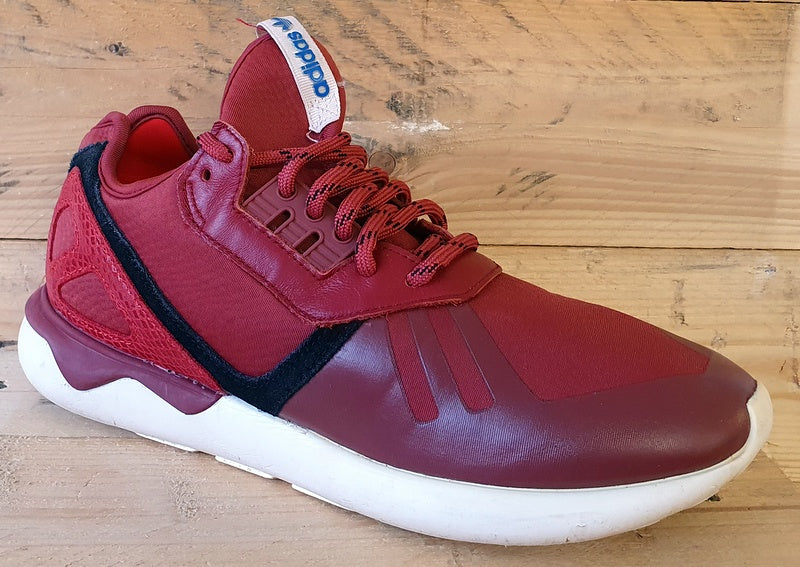 Adidas Originals Tubular Low Textile Trainers UK8/US8.5/EU42 B35642 Dark Red