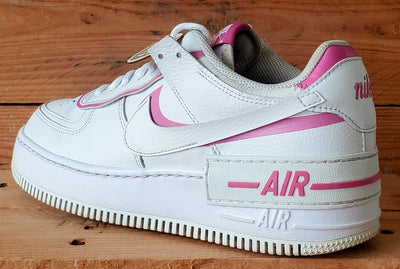 Nike Air Force 1 Shadow Low Leather Trainers UK7/US9.5/EU41 CI0919-102 White