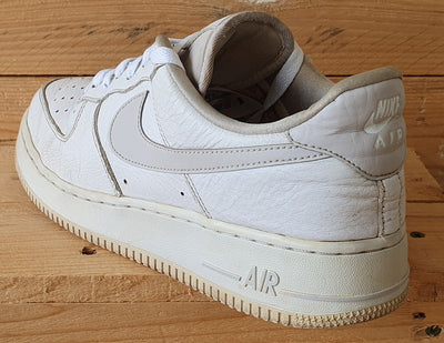 Nike Air Force 1 Leather Trainers UK8/US10.5/EU42.5 AA0287-102 White/Vast Grey