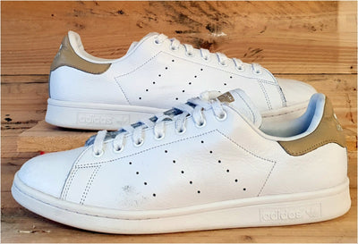 Adidas Stan Smith Low Leather Trainers UK11/US11.5/EU46 B41476 White/Gold