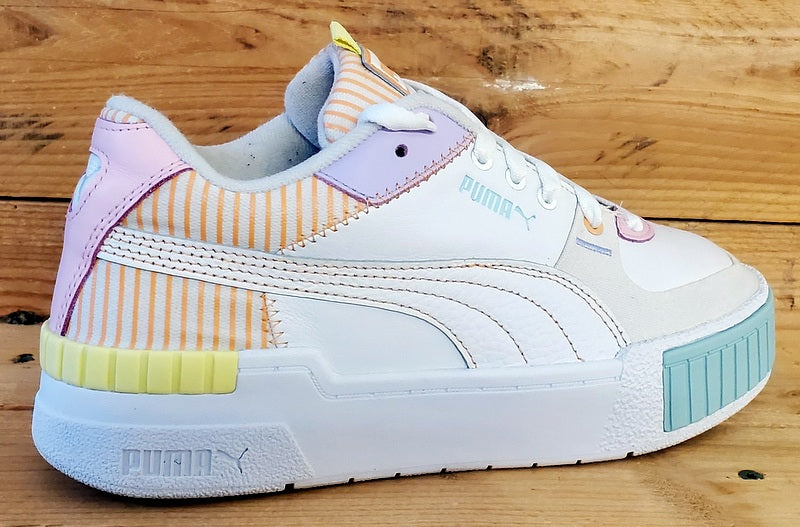 Puma Cali Sport Low Leather Trainers UK5/US7.5/EU38 382503-01 White/Orange