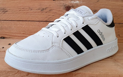 Adidas Breaknet Low Leather Trainers UK6.5/US8/EU40 FX8724 White/Black