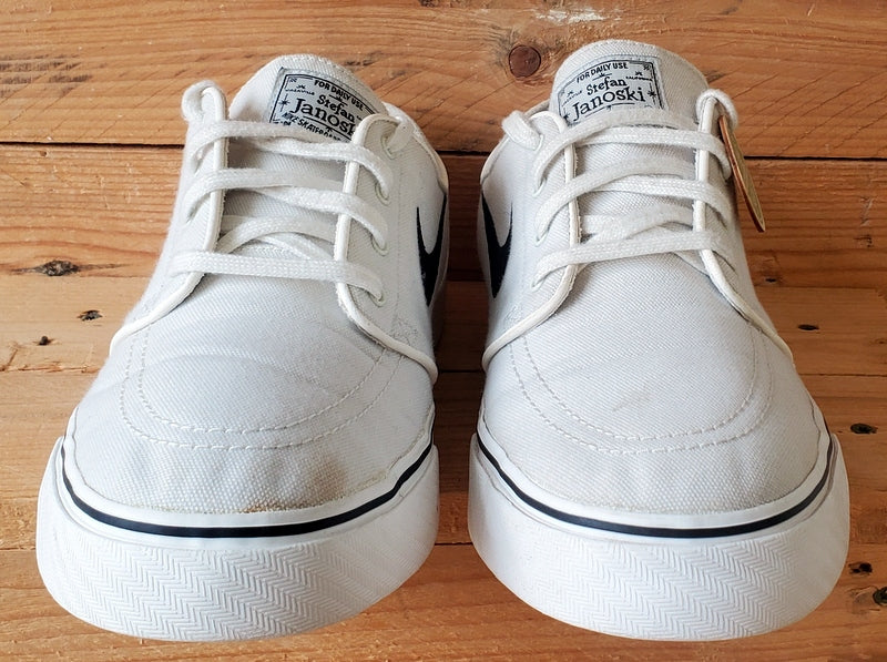 Nike Stefan Janoski Low Canvas Trainers UK8/US9/EU42.5 615957-100 White Black