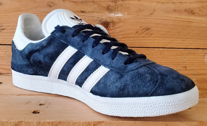 Adidas Gazelle Low Suede Trainers UK9.5/US10/EU44 BB5478 Collegiate Navy/White