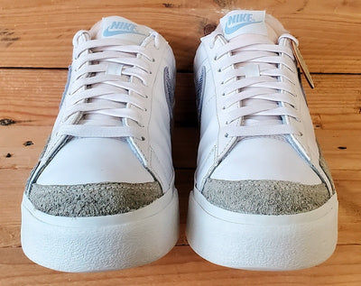 Nike Blazer Platform Low Leather Trainers UK6/US8.5/EU40 DV6978-100 White