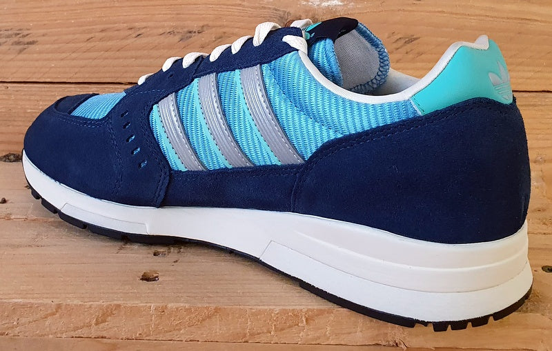 Adidas Isambard Low Textile/Suede Trainers UK7/US7.5/E40.5 GW5386 Blue/Silver