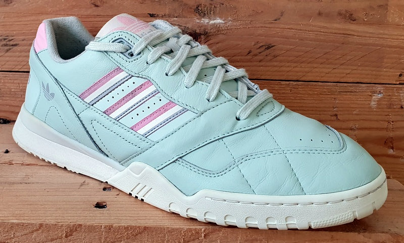 Adidas AR Low Leather Trainers UK10.5/US11/EU45 D98156 Linen Green True Pink