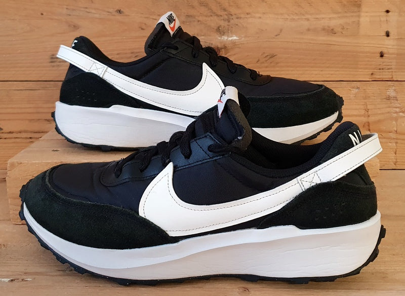 Nike Waffle Debut Low Textile/Suede Trainers UK10/US11/EU45 DH9522-001 Black