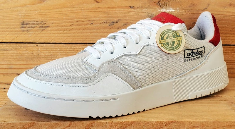 Adidas Supercourt Low leather/Textile Trainers UK9/US9.5/EU43 EF5881 White