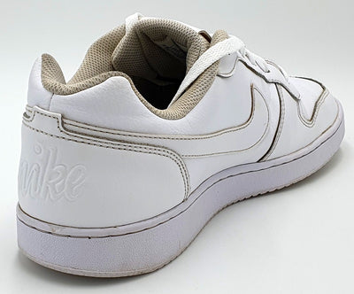 Nike Ebernon Low Leather Trainers AQ1775-100 Triple White UK10/US11/EU45