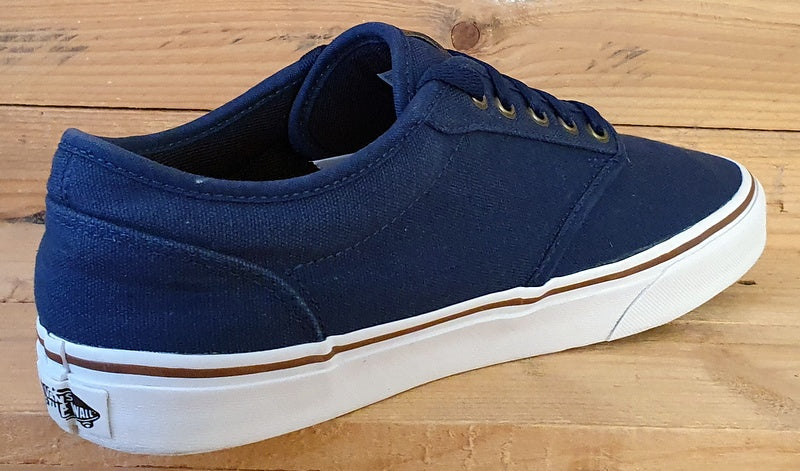 Vans Old Skool Low Canvas Trainers UK10/US11/EU44.5 751505 Navy/Brown/White